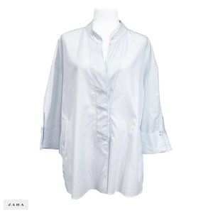 ZARA WOMAN Pale Blue Tunic, loose fit.